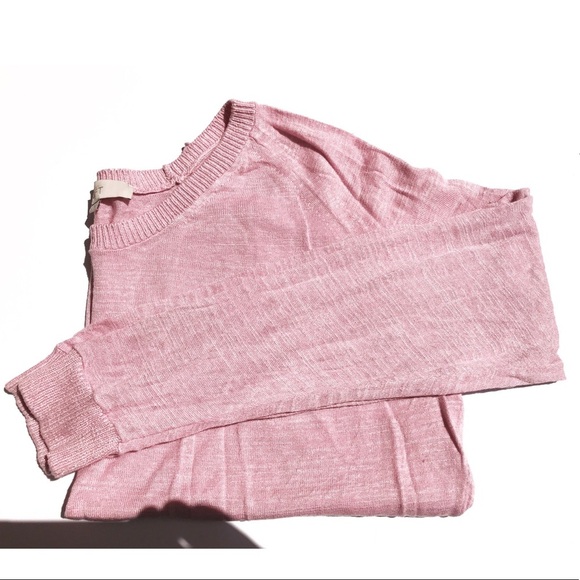 EUC size Large pink LOFT long-sleeve sweater - Picture 2 of 4